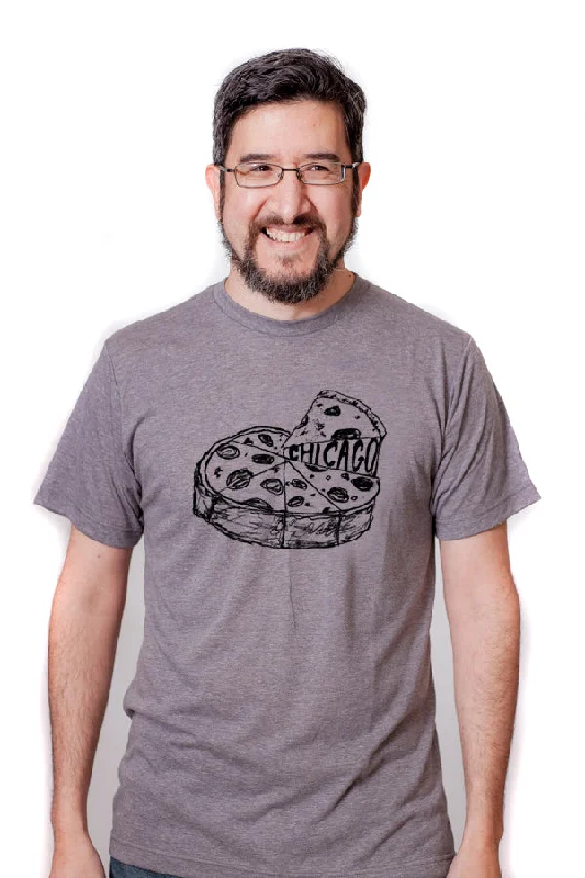 Chicago Pizza : Unisex Tee Layered Multi-layer Single Layer