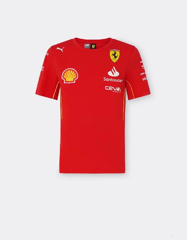 Ferrari t-shirt, Puma, team, women, red, 2024 Beaded Sequined Faux Fur