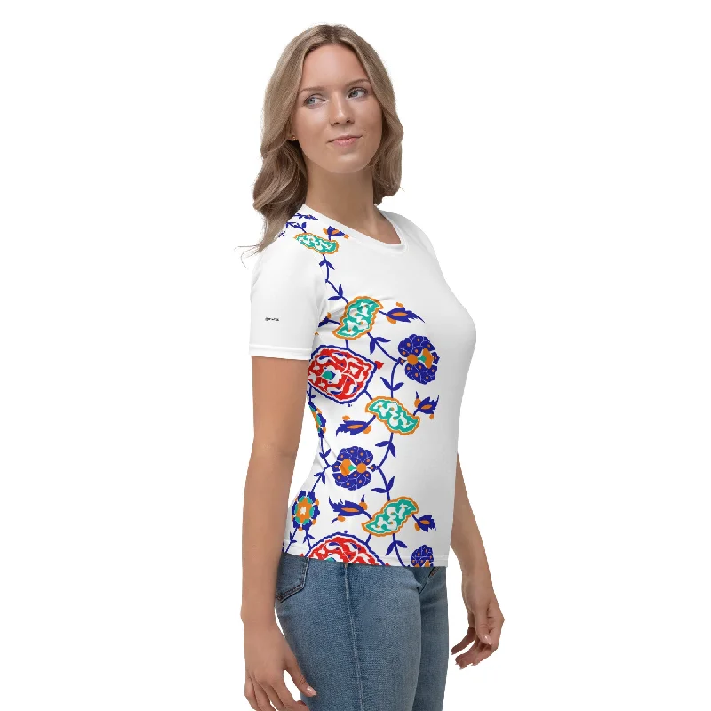 GHAJAR ESLIMI Premium Women's T-Shirt Front Pockets Side Pockets Patch Pockets
