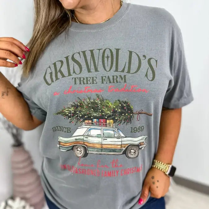 Griswold's Tree Farm Tee Modern Contemporary Chic