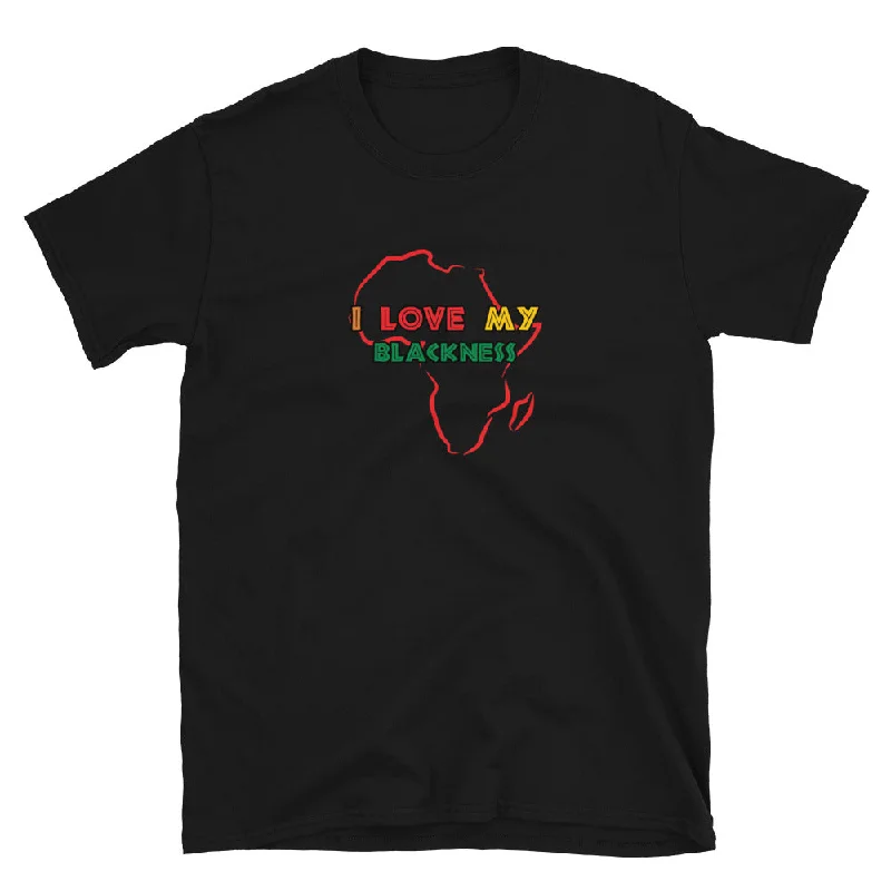 I Love My Blackness T-Shirt Ribbed Striped Patterned