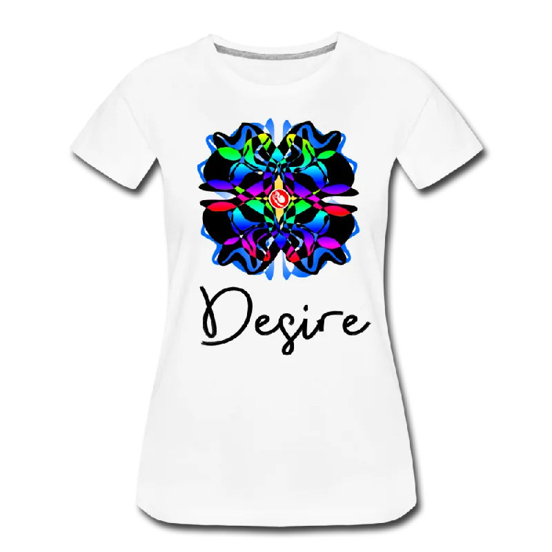 it's OON Women T "Desire" T-Shirt - W1530 Lace Blend Ribbed Blend Corduroy Blend