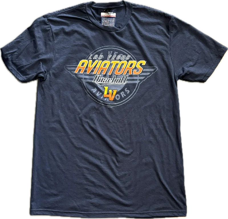 Las Vegas Aviators Men's Hog Wash T-Shirt Ribbed T-Shirt High Neck Heavyweight