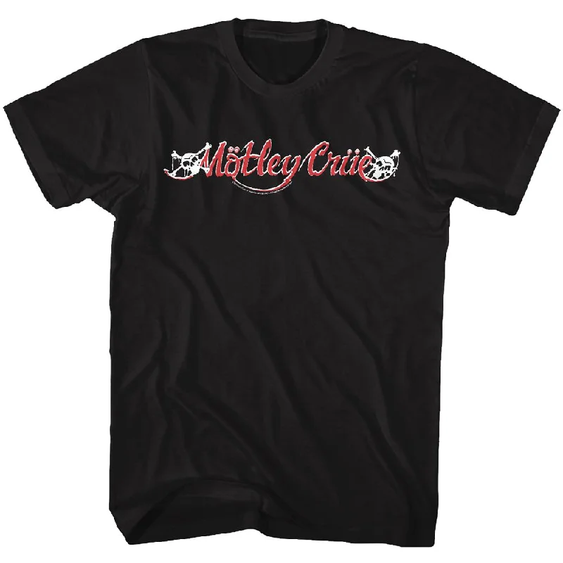 MOTLEY CRUE Eye-Catching T-Shirt, Logo Front Pockets Side Pockets Patch Pockets