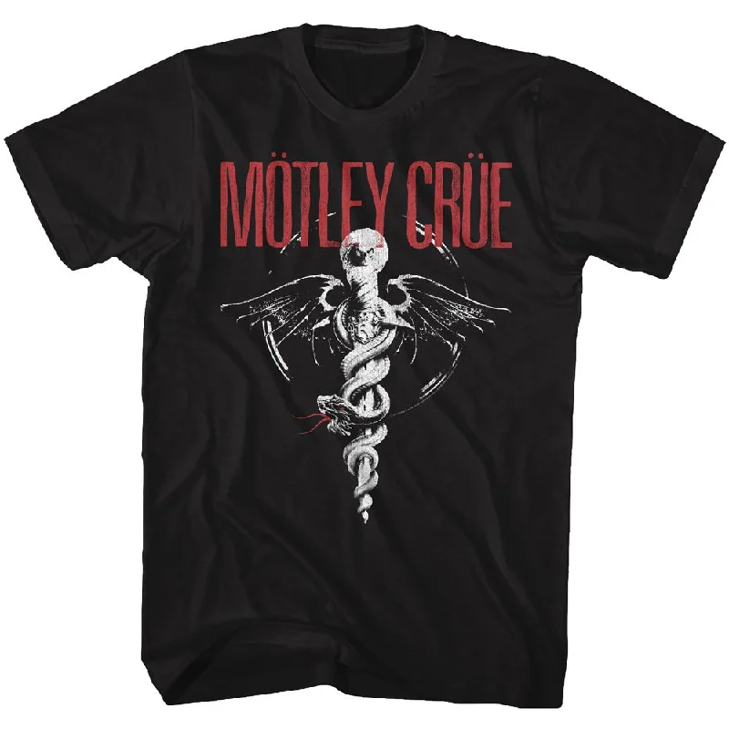 MOTLEY CRUE Eye-Catching T-Shirt, The Doctor Hooded Caped Shawl Collar