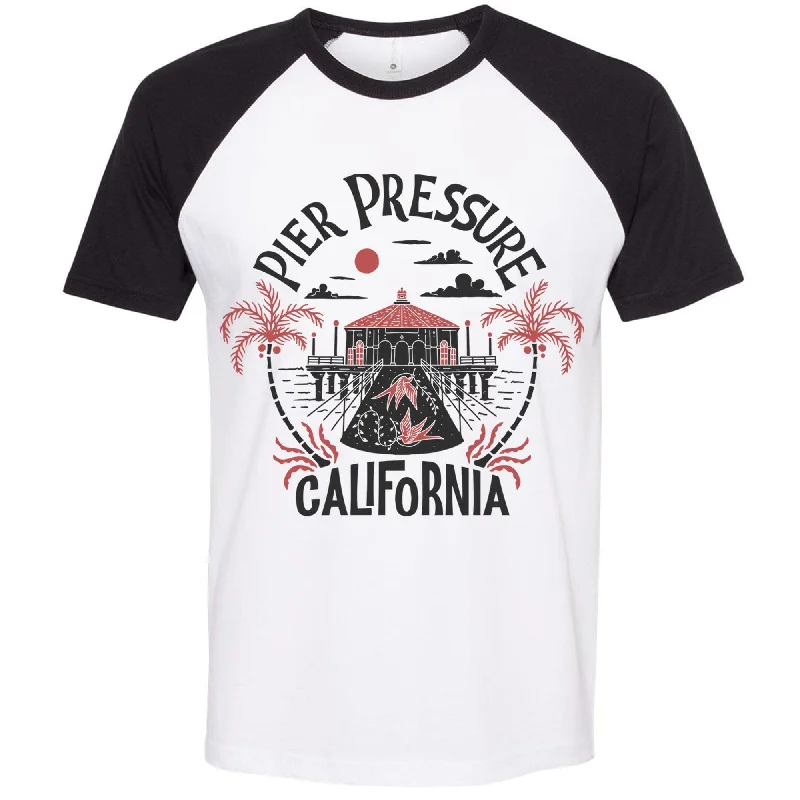 Pier Pressure Raglan Tee Fleece Nylon Spandex
