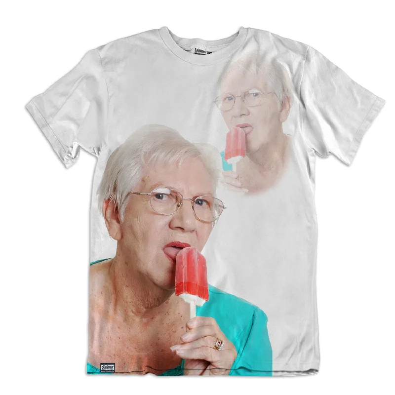 Popsicle Grandma Unisex Tee Zippered Front Buttoned Front Snap Front