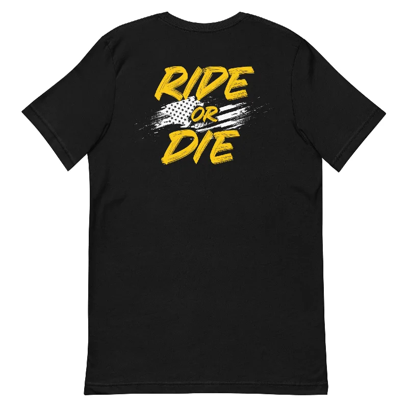 Ride Or Die | Unisex T-Shirt Hooded Caped Shawl Collar