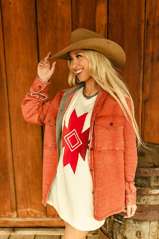 Texas True Threads The Asher Aztec Tee Terry Blend Velvet Blend Canvas Blend