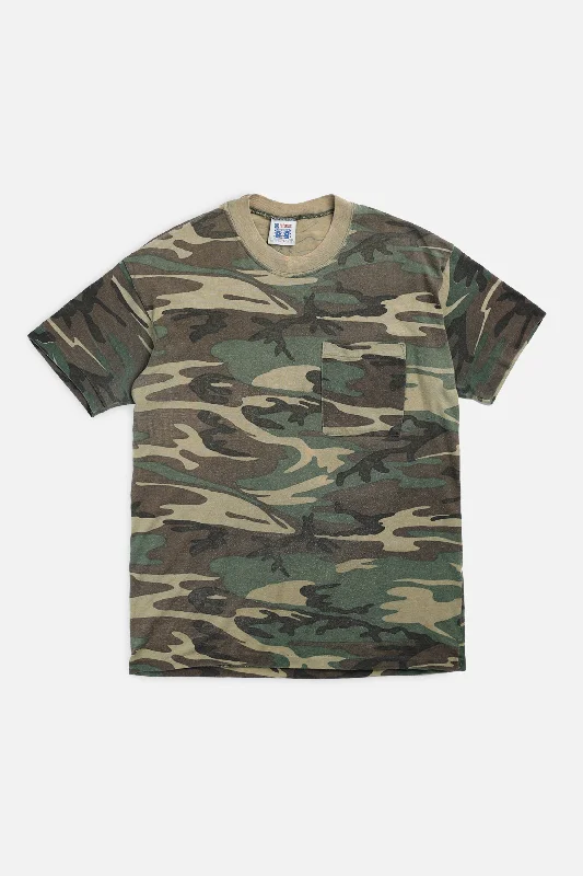 Vintage Camo Tee - M Cozy Warm Stylish