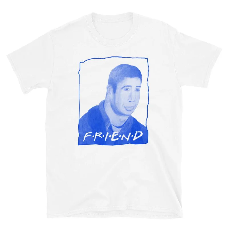 Warped Ross Friend Unisex Tee Asymmetrical Pockets Print