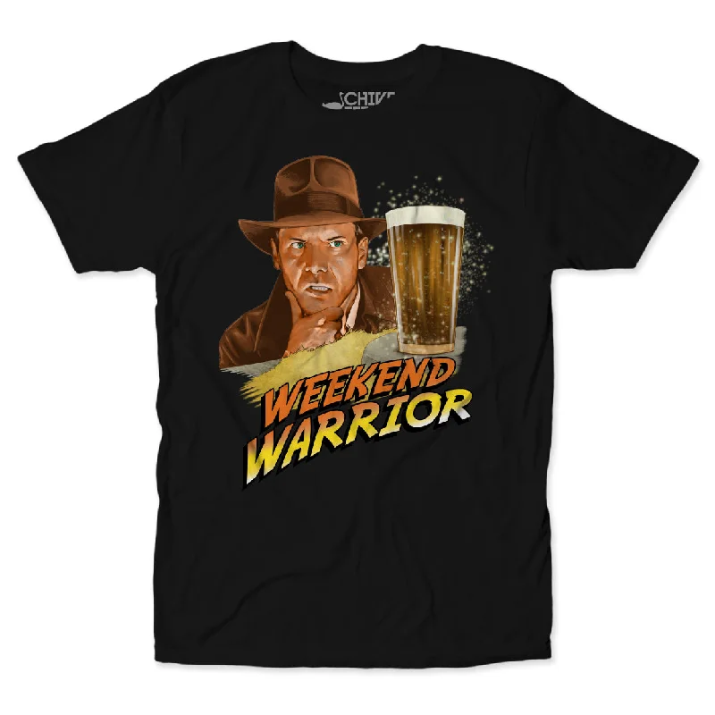 Weekend Warrior Unisex Tee Spandex Blend Rayon Blend Denim Blend