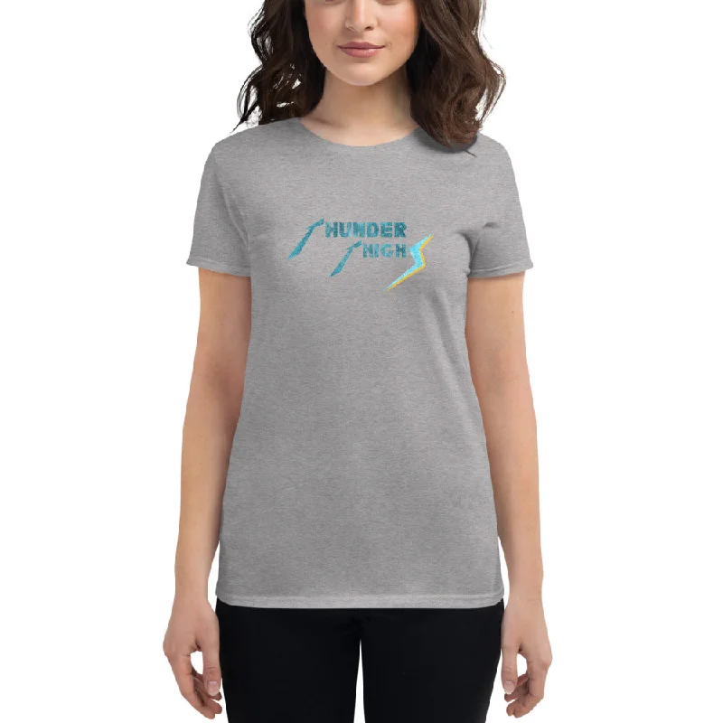 Women's Thunder Thighs T-Shirt Fleece Fabric Down Fabric Feather Fabric