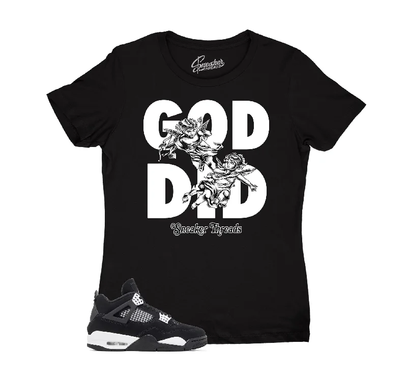 Womens - White Thunder 4 God Did Shirt Real Fur Shearling Chenille
