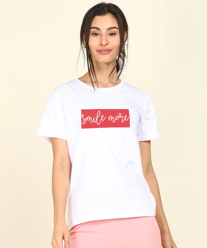Young Trendz Womens  Regular Fit Printed Tshirt Modern Contemporary Chic
