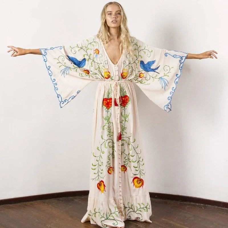 Higher Consciousness Boho Maxi Dress Elegant Maxi Dress with Slit