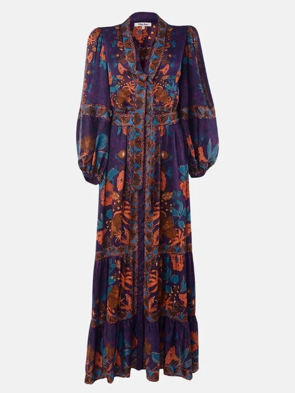 Myrna Maxi Dress Comfortable Pleated Maxi Dress