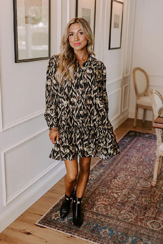 Candlelit Evenings Mini Dress Comfortable Boho Mini Dress