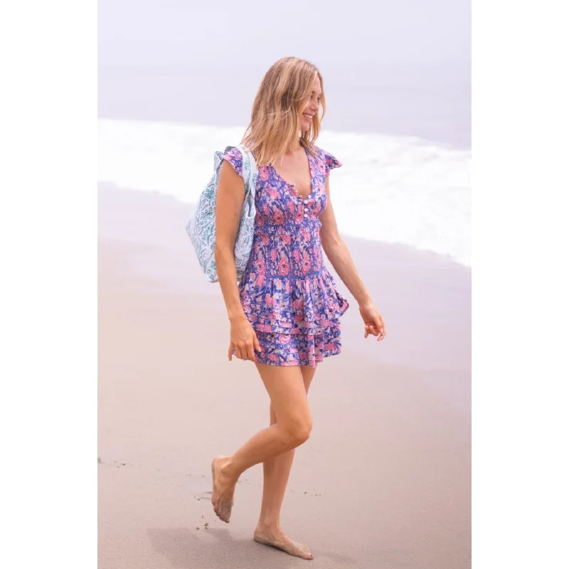 Leah Mini Dress w Belt Comfortable Casual Mini Dress