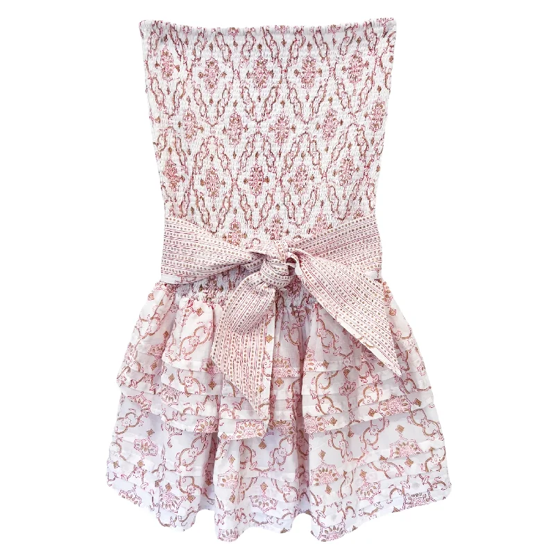 Pleated Smocked Mini Dress Trendy Mesh Mini Dress