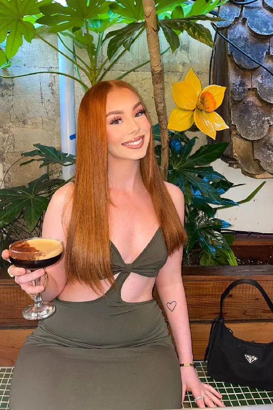 Try Your Luck Khaki Slinky Bodycon Strappy Cut Out Mini Dress Cozy A-Line Mini Dress Try Your Luck Khaki Slinky Bodycon Strappy Cut Out Mini Dress Cozy A-Line Mini Dress