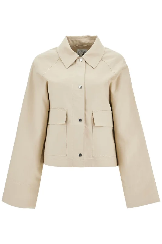 Cropped Cotton Jacket For Women - Beige Quilted Jacket Puffer Jacket Insulated Jacket Cropped Cotton Jacket For Women - Beige Quilted Jacket Puffer Jacket Insulated Jacket