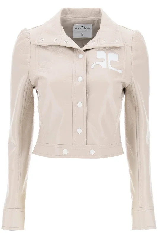 Re-edition Vinyl Effect Jacket  - Neutro Knit Fabric Woven Fabric Fleece Fabric