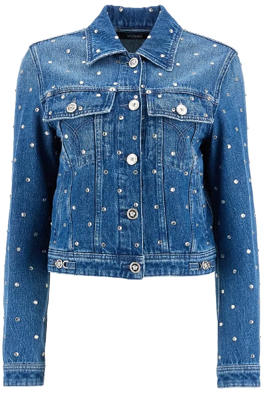 'starry Sky Denim Jacket  - Blue Mesh Jacket Canvas Jacket Denim Jacket
