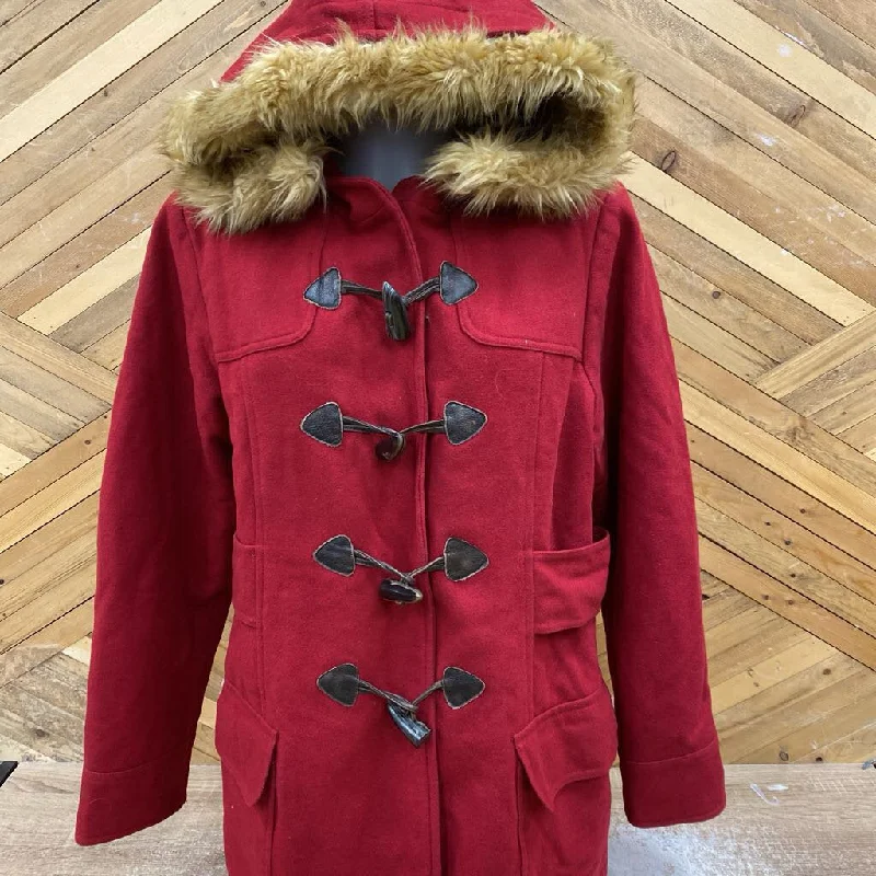 American Eagle - Women's Wool-Blend Jacket: Red-women-XL Wool Jacket Cashmere Jacket Tweed Jacket American Eagle - Women's Wool-Blend Jacket: Red-women-XL Wool Jacket Cashmere Jacket Tweed Jacket
