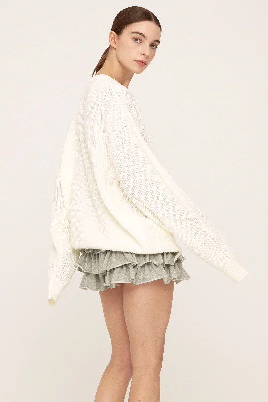 Claire Tiered Skort cashmere skirt plush