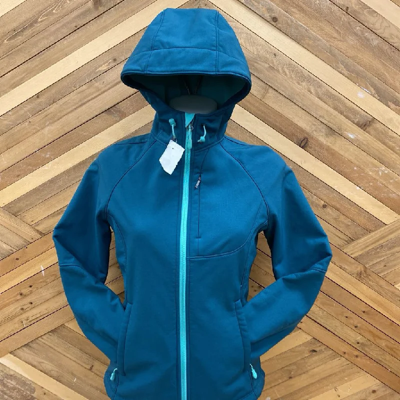 Kirkland Signature - Women's Softshell Fleece-Lined Jacket : Teal-women-SM Nylon Fabric Polyester Fabric Spandex Fabric Kirkland Signature - Women's Softshell Fleece-Lined Jacket : Teal-women-SM Nylon Fabric Polyester Fabric Spandex Fabric