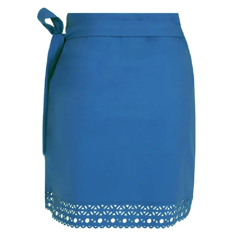 Lise Charmel Ajourage Couture collection Pareo/Sarong (Nuage Ajourage / Blue) leather skirt refined