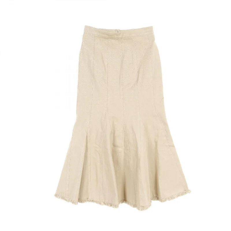 Max Mara Cotton Skirt Beige IT42 wool skirt warm