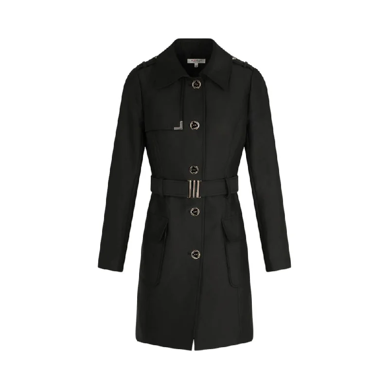 Morgan De Toi Black Polyester Jackets & Coat Anorak Shell Jacket Lightweight Jacket
