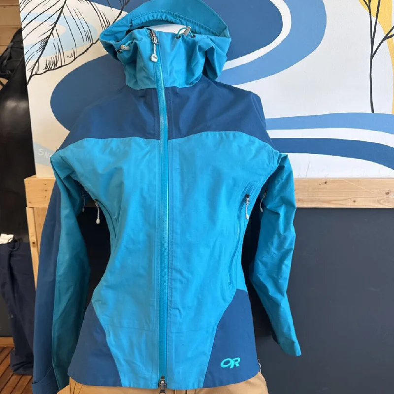 Outdoor Research - Women's ProShell Jacket - MSRP compared $399: Blue-women-XS Faux Fur Fabric Real Fur Fabric Shearling Fabric Outdoor Research - Women's ProShell Jacket - MSRP compared $399: Blue-women-XS Faux Fur Fabric Real Fur Fabric Shearling Fabric