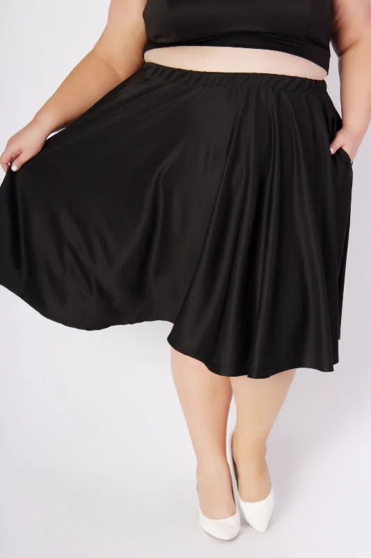 J. Kane Black Skirt denim skirt fashionable