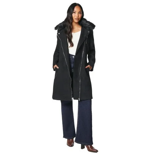 Principles Womens/Ladies Faux Fur Collar Biker Jacket Notch Collar Peter Pan Collar Cowl Neck Principles Womens/Ladies Faux Fur Collar Biker Jacket Notch Collar Peter Pan Collar Cowl Neck