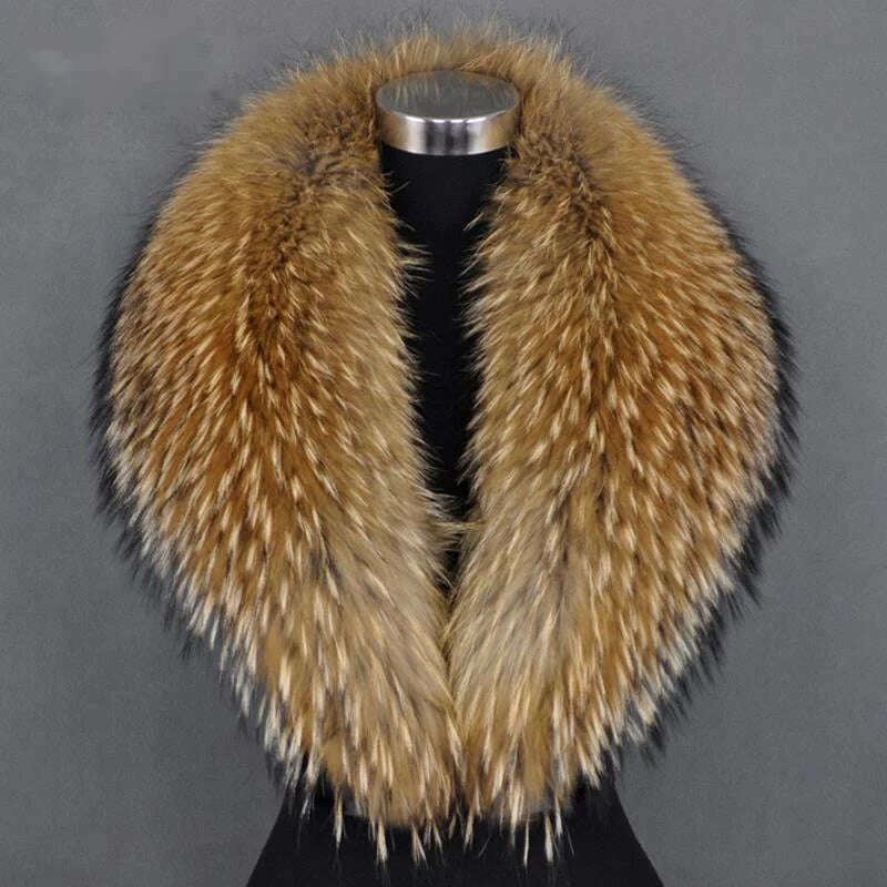 Real Raccoon Fur Collar Women Natural Fur Scarf Winter Large Size Warm Wraps Furry Fur Scarves for Coat Jackets Collars Ribbed Jacket Pleated Jacket Ruffled Jacket Real Raccoon Fur Collar Women Natural Fur Scarf Winter Large Size Warm Wraps Furry Fur Scarves for Coat Jackets Collars Ribbed Jacket Pleated Jacket Ruffled Jacket