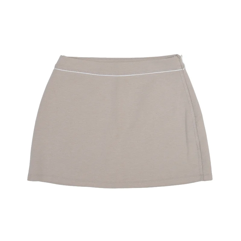 REISS Short Mini Skirt Grey Womens UK 12 corduroy skirt durable