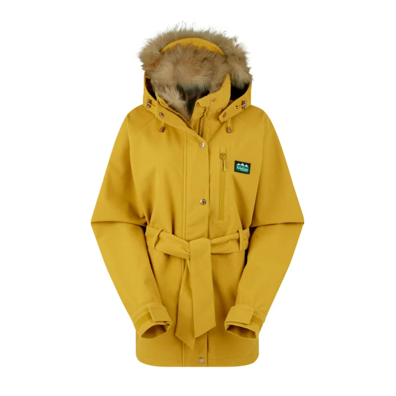 Ridgeline Monsoon Nordic Waterproof Ladies Jacket - Ochre Stand-Up Collar Roll-Neck Collar Turtle Neck Ridgeline Monsoon Nordic Waterproof Ladies Jacket - Ochre Stand-Up Collar Roll-Neck Collar Turtle Neck