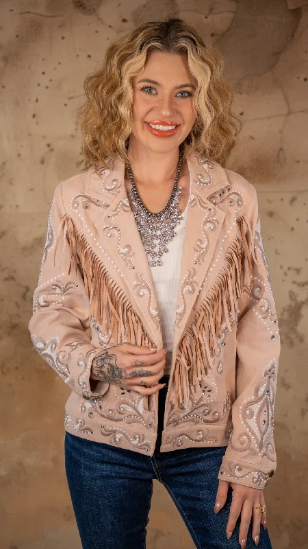 Ridin' Into Town Embellished Jacket Plaid Jacket Tartan Jacket Houndstooth Jacket