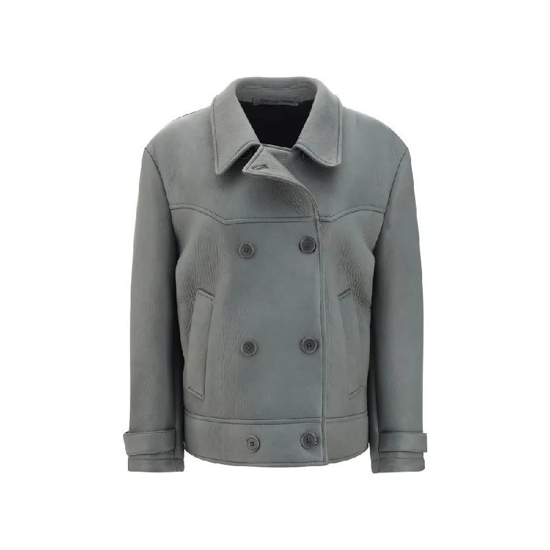 Salvatore Santoro Leather Jacket One-Shoulder Jacket Off-the-Shoulder Jacket Asymmetrical Jacket Salvatore Santoro Leather Jacket One-Shoulder Jacket Off-the-Shoulder Jacket Asymmetrical Jacket