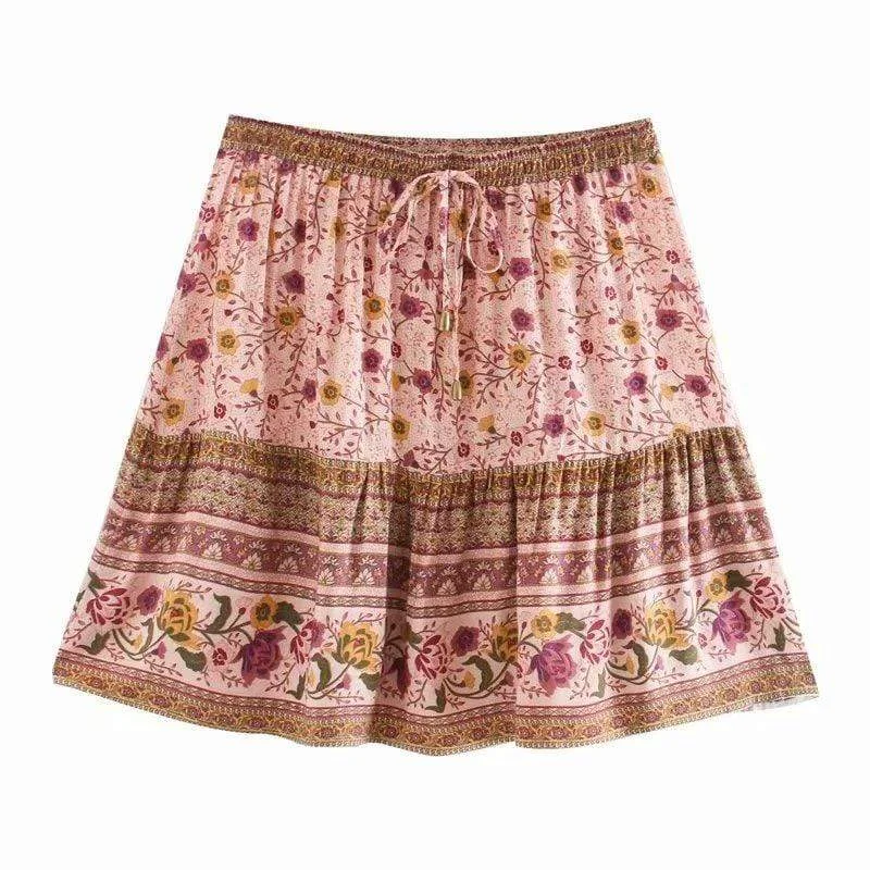 Sirena Mini Skirt leather skirt refined