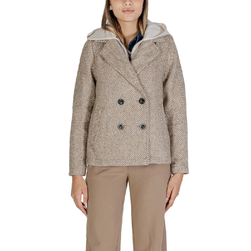 Street One Beige Polyester Jackets & Coat Nylon Jacket Polyester Jacket Spandex Jacket Street One Beige Polyester Jackets & Coat Nylon Jacket Polyester Jacket Spandex Jacket