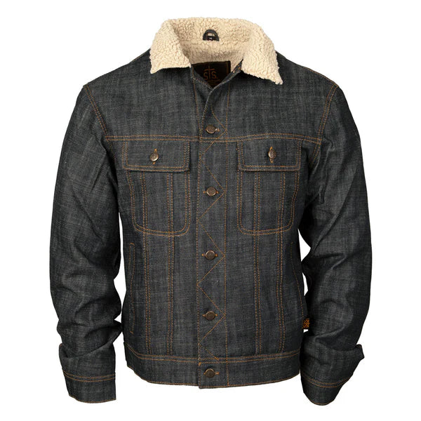 Womens STS Ranchwear Riggins Jacket Denim Fabric Leather Fabric Suede Fabric