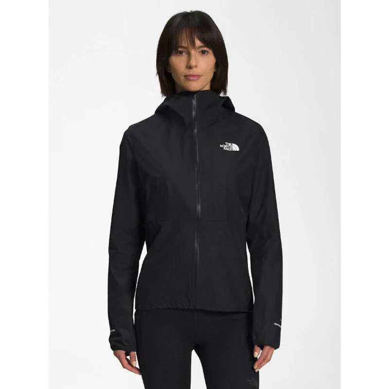 THE NORTH FACE Women' Higher Run Jacket Medium Black Waterproof Windproof One-Shoulder Jacket Off-the-Shoulder Jacket Asymmetrical Jacket
