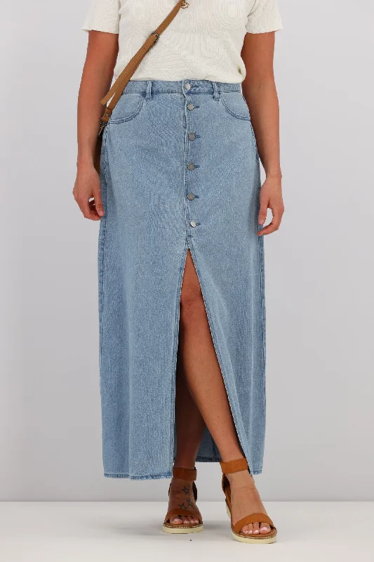 Volcom Chill Trap Skirt Denim Skirt Blue velvet skirt plush