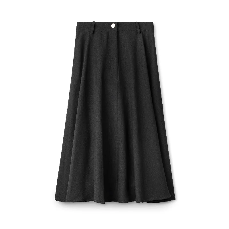 Signature Short Skirt IN: Charcoal corduroy skirt cozy