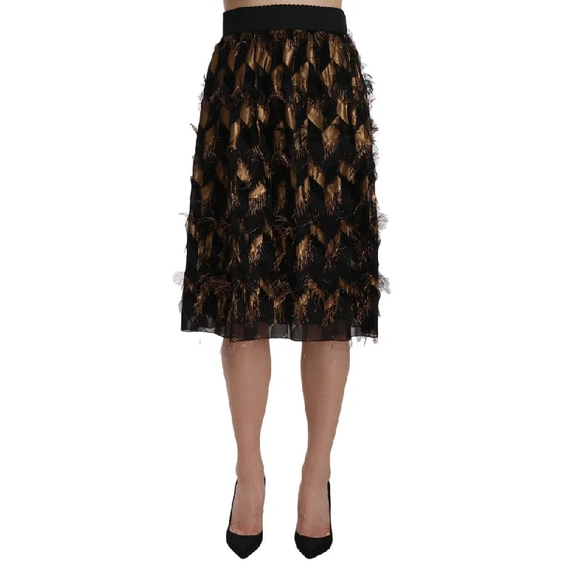 Dolce & Gabbana Bicolor  Skirt zip skirt side