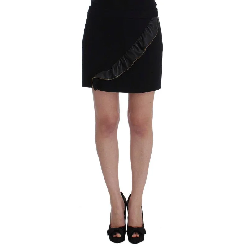 Frankie Morello Black  Skirt mini skirt trendy